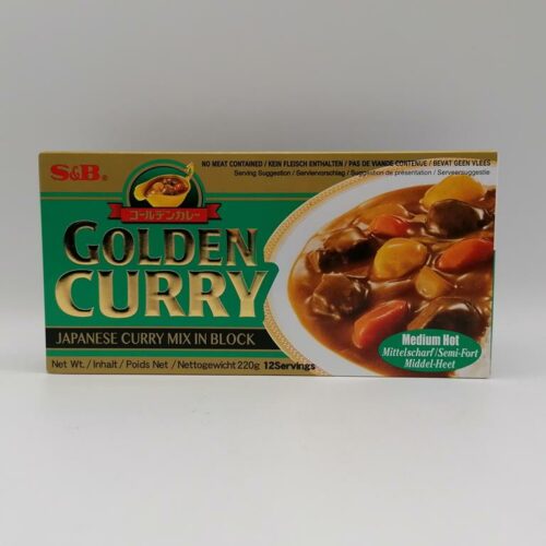 S&B Golden Curry medium hot 220gr in vendita online Ikiya