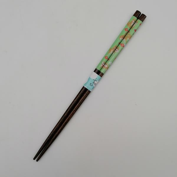 Hashi, bacchette giapponesi in legno con Shiba Inu verde in vendita online  - Ikiya