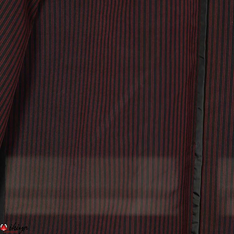 Haori da donna estivo in seta "sha" nera