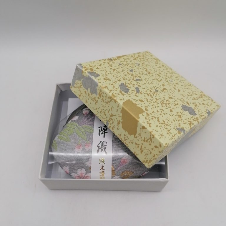 Portamonete artigianale da Kyoto S - Argento con sakura
