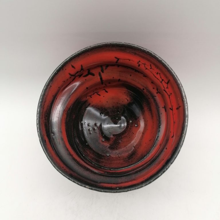 Tazza in ceramica artigianale da Kyoto "Ninshu Noble Red"