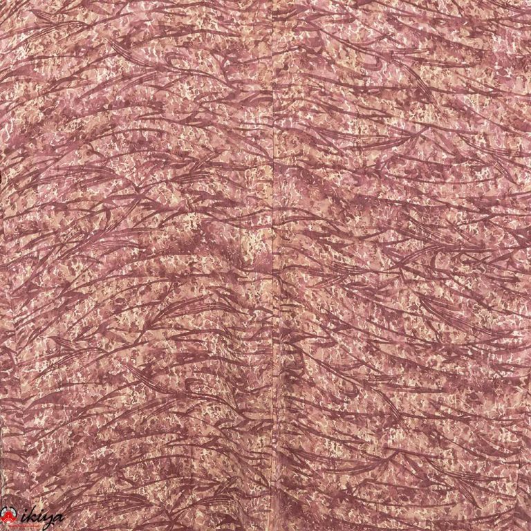Haori da donna in seta color malva ad effetto sfumato