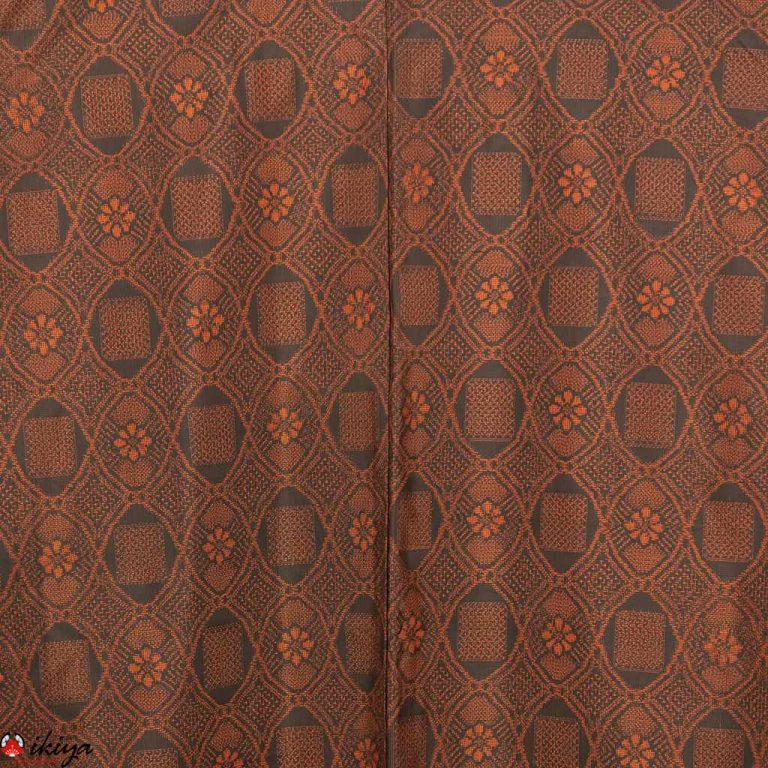 Haori da donna in seta "omeshi" con motivo geometrico