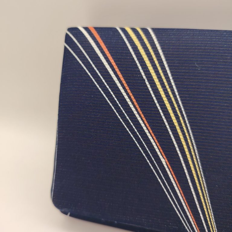 Borsetta per kimono blu in tessuto "ro"