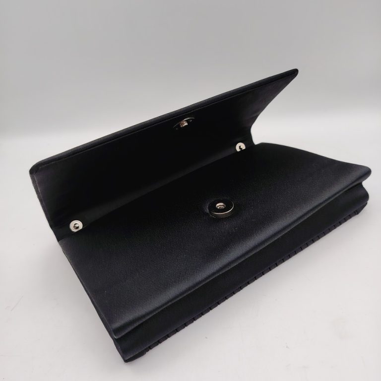 Borsetta per kimono nera in satin