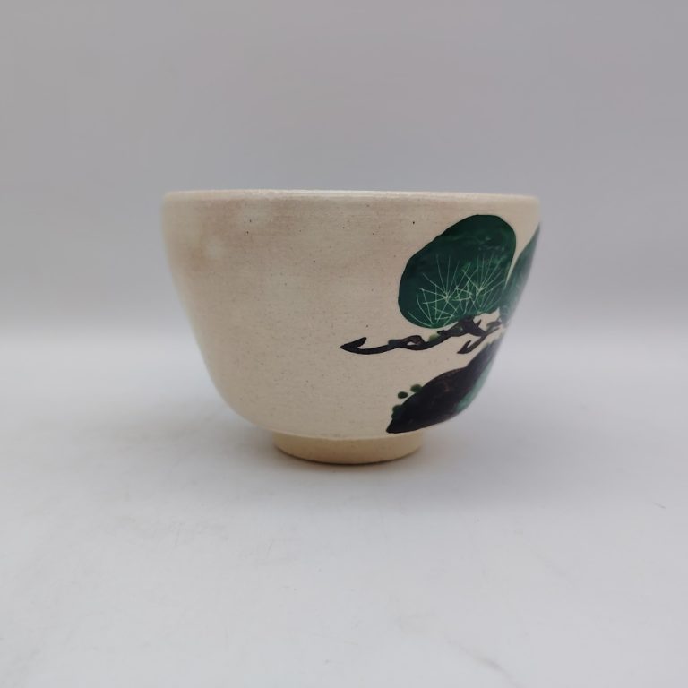 Chawan in ceramica Kyoyaki "Matsu"