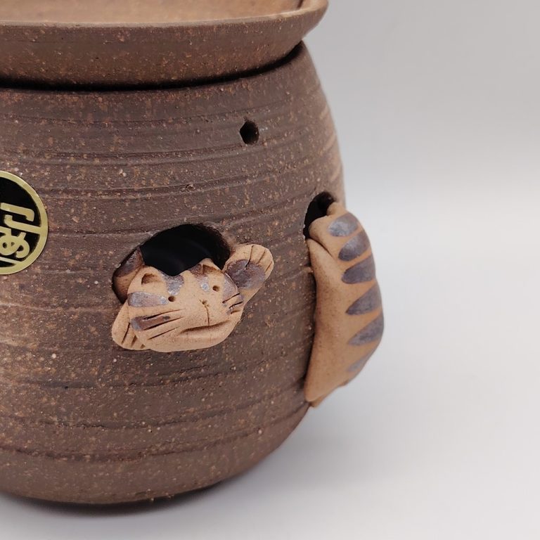 Diffusore per tè in ceramica con gattini