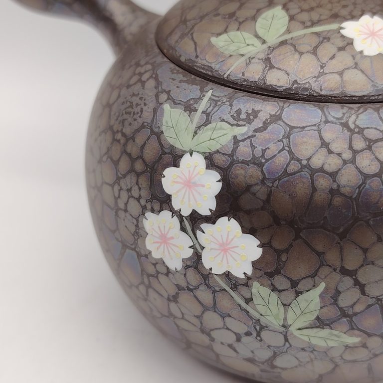 Kyusu "Sakura Tenmoku" del Maestro Shoryu - 290ml