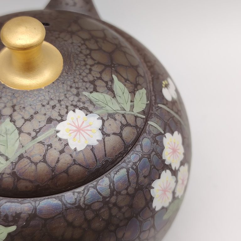 Kyusu "Sakura Tenmoku" del Maestro Shoryu - 290ml