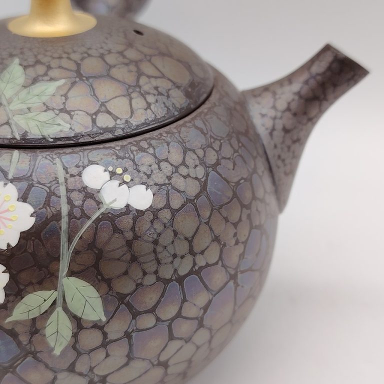 Kyusu "Sakura Tenmoku" del Maestro Shoryu - 290ml