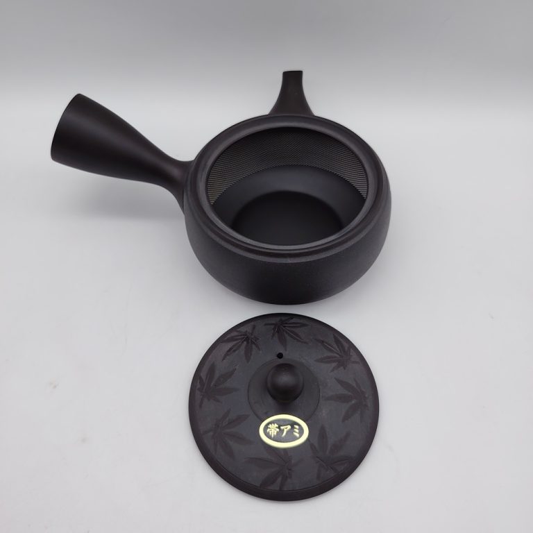Kyusu nera con foglie di acero "Koyo" - 290ml