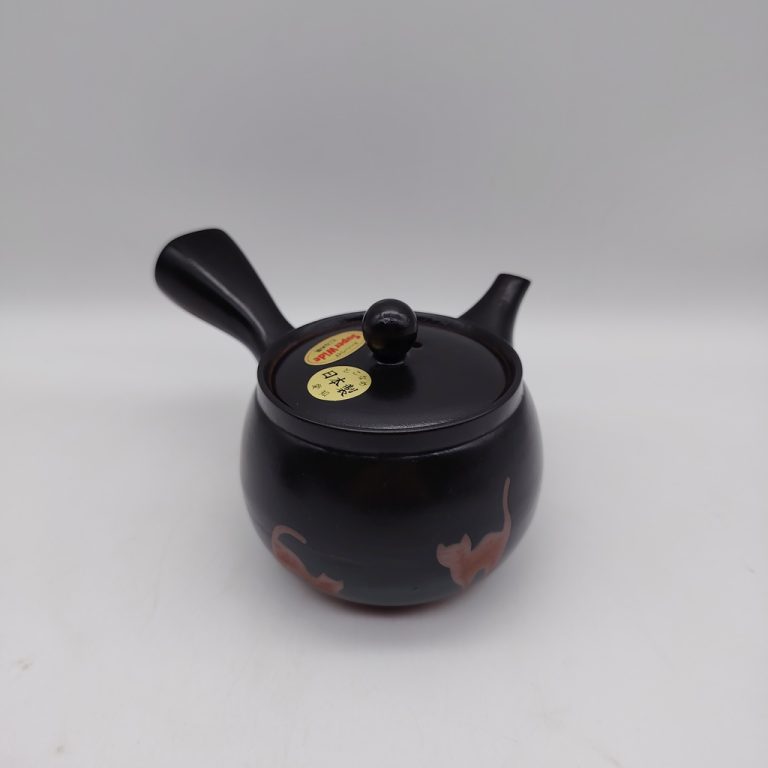 Kyusu nera con gattini - 270ml