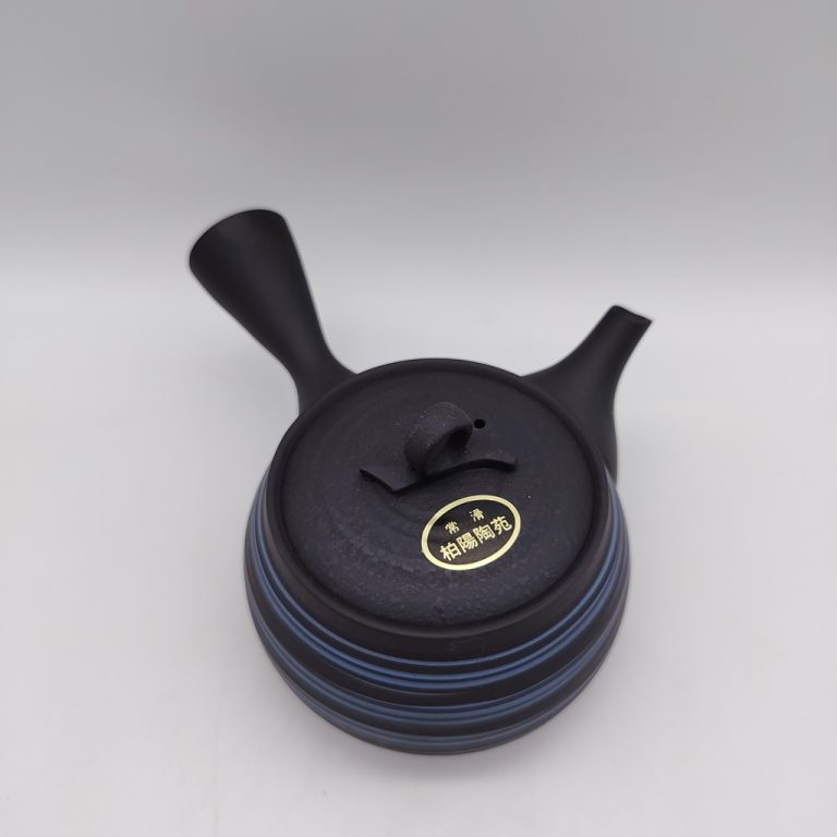 Kyusu nera con spirali blu - 220ml
