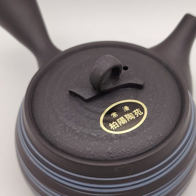 Kyusu nera con spirali blu - 220ml