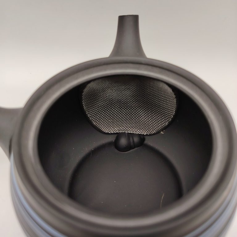 Kyusu nera con spirali blu - 220ml
