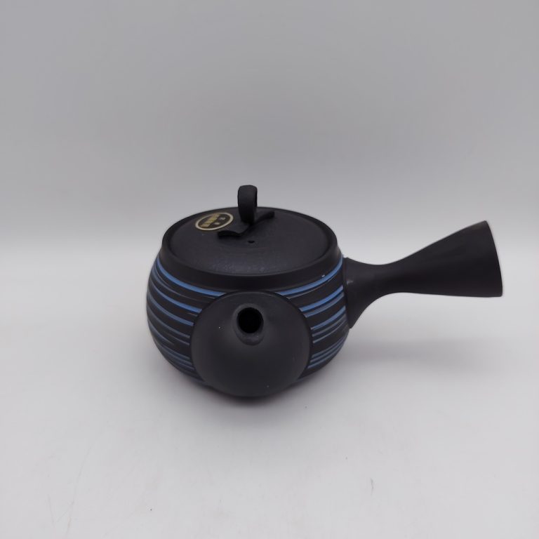 Kyusu nera con spirali blu - 220ml