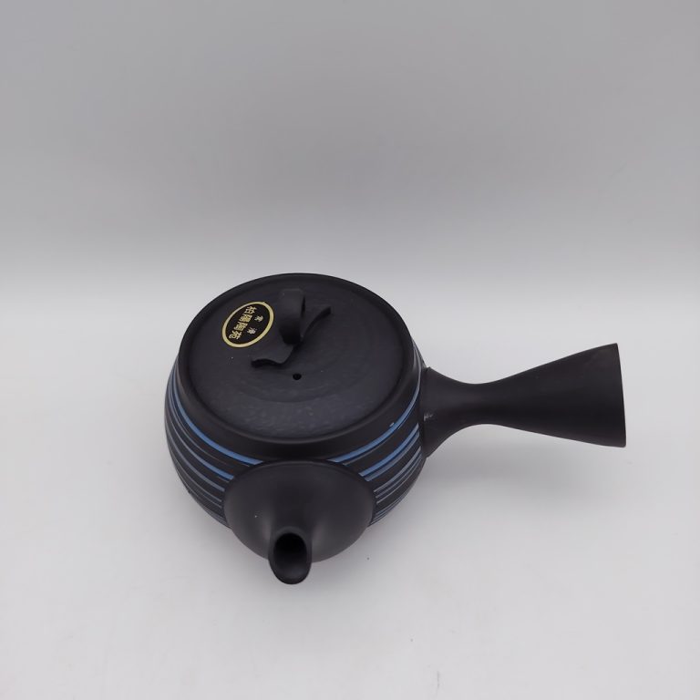 Kyusu nera con spirali blu - 220ml