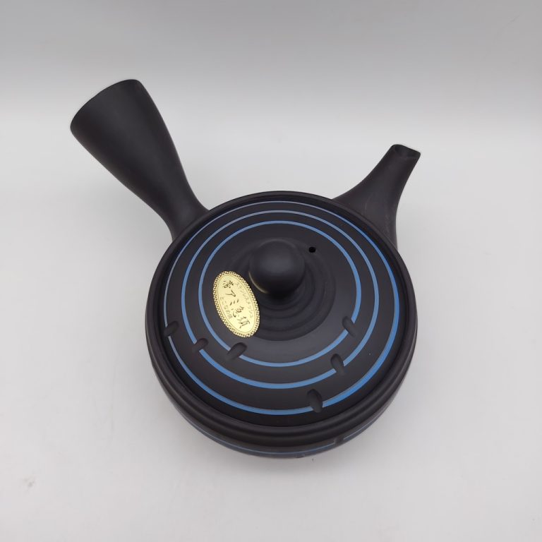 Kyusu nera con spirali blu - 280ml