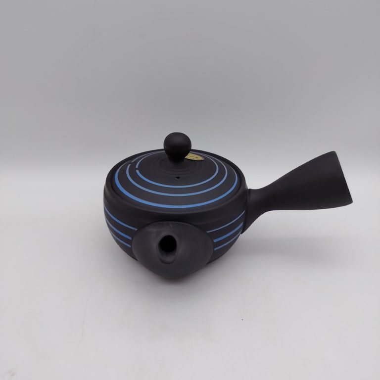 Kyusu nera con spirali blu - 280ml