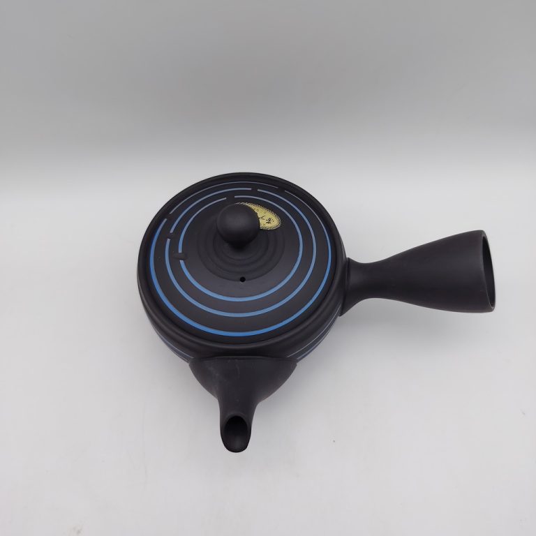 Kyusu nera con spirali blu - 280ml