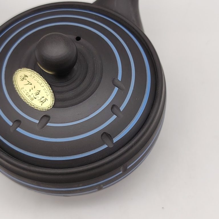 Kyusu nera con spirali blu - 280ml