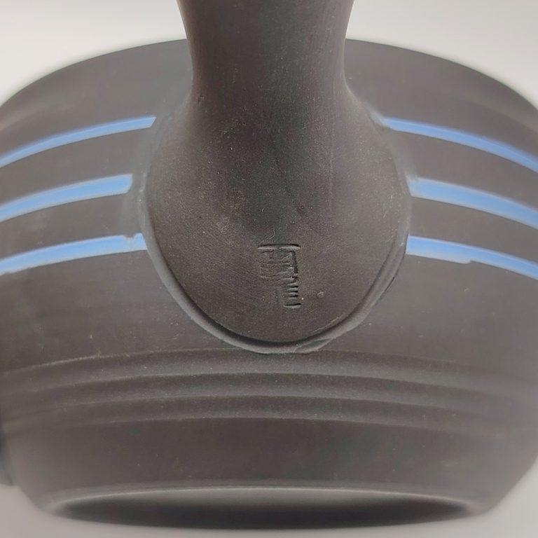 Kyusu nera con spirali blu - 280ml