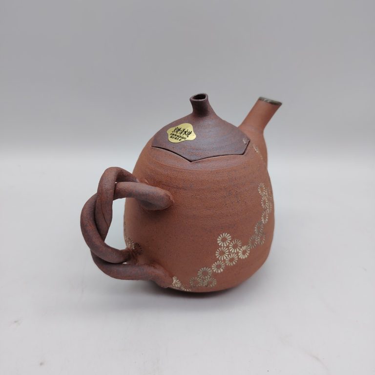Set teiera & 2 tazze in ceramica Kyoyaki - Kiku Mishima