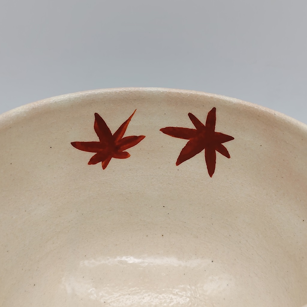 Chawan in ceramica Kyoyaki "Sakura & Momiji"