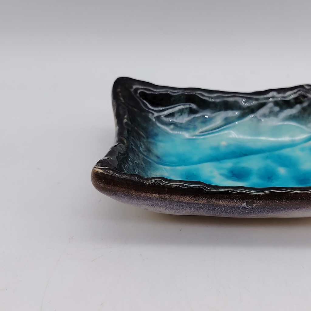 Ciotolina per salsa di soia rettangolare turchese