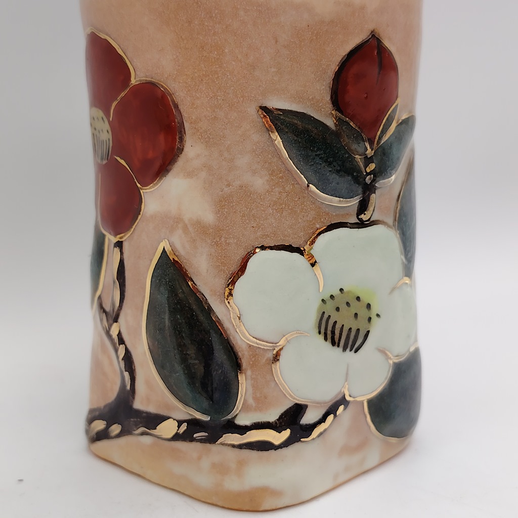 Coppia di tazze in ceramica Kyoyaki - Ayatsubaki