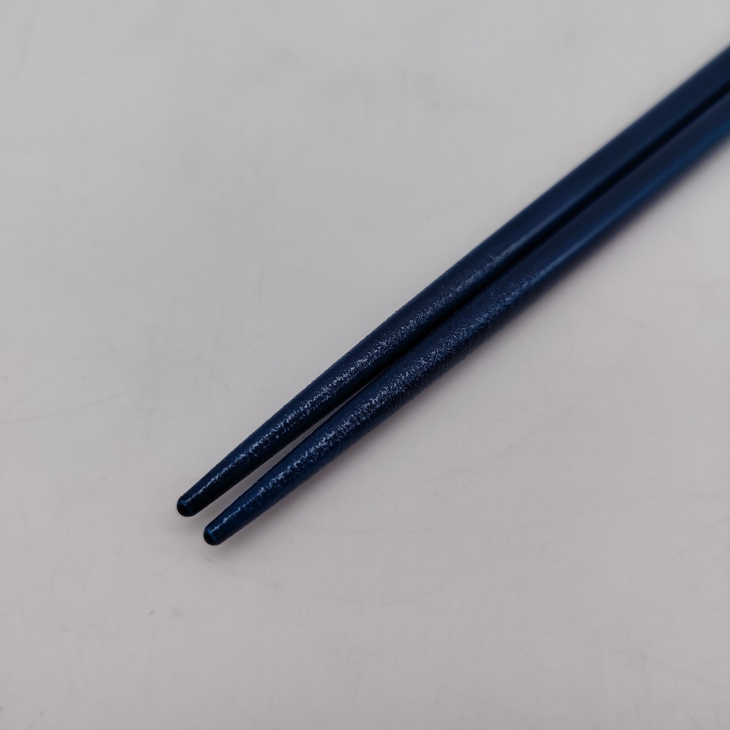 Hashi, bacchette giapponesi blu in legno con pesciolini 23cm