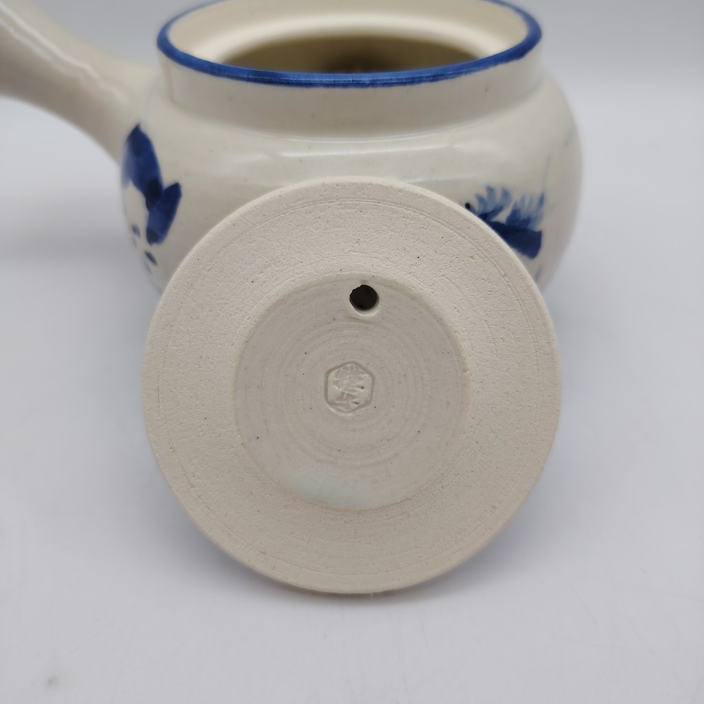 Teiera in ceramica Kyoyaki - Gosu Akikusa