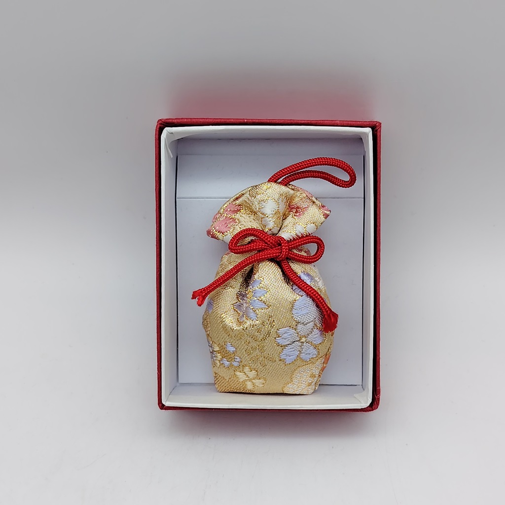 Sacchettino profumato da Kyoto "Nioi Bukuro" - crema con fiori colorati