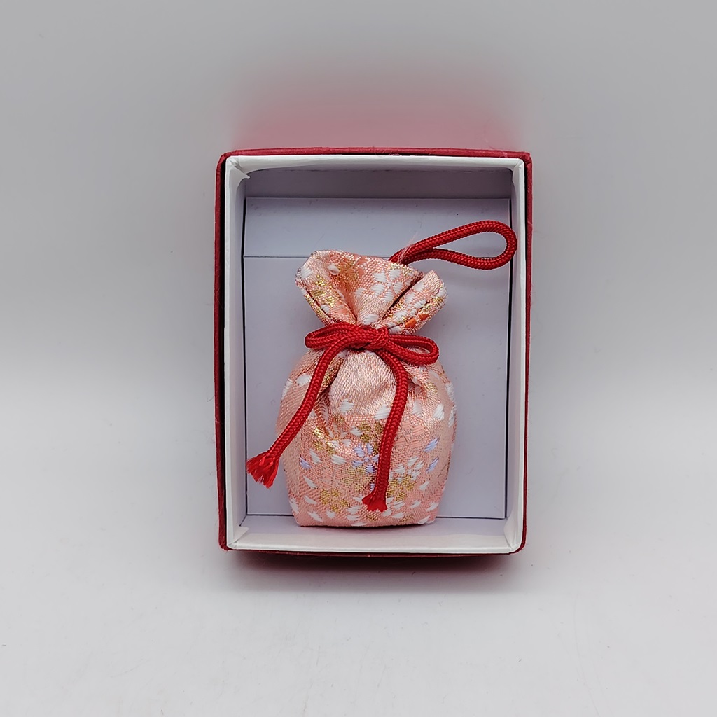 Sacchettino profumato da Kyoto "Nioi Bukuro" - rosa con sakura e coniglietti