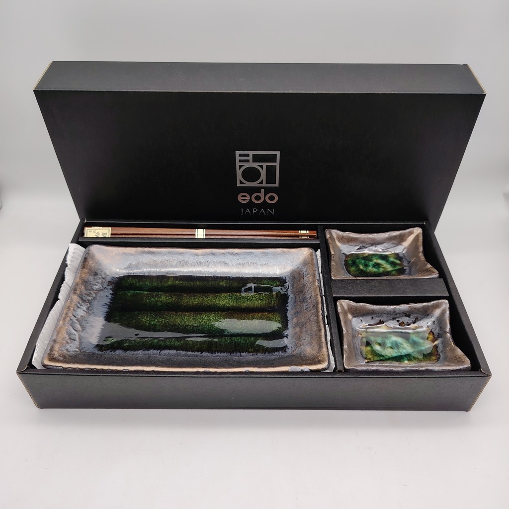 Set da sushi per 2 persone bronzo/verde
