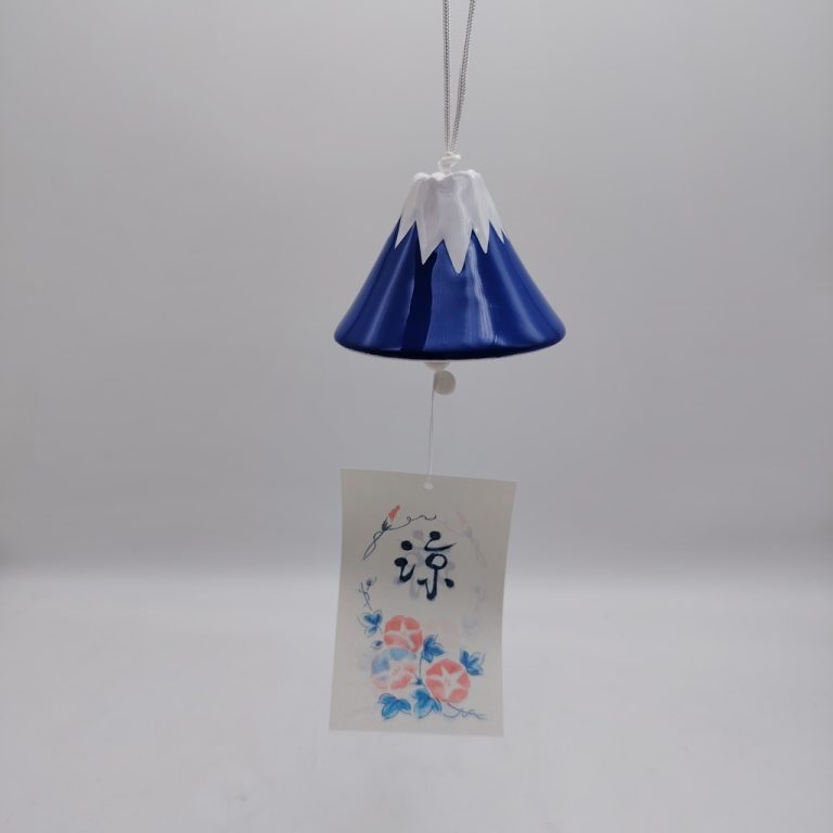 Furin giapponese in ceramica - Monte Fuji blu