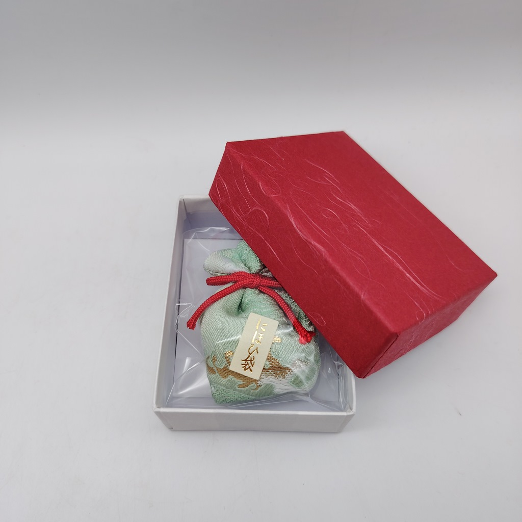 Sacchettino profumato da Kyoto "Nioi Bukuro" - Verde menta con onde