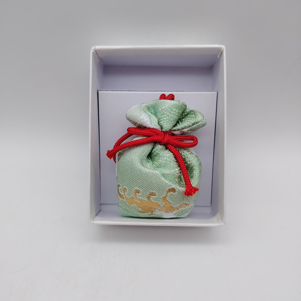 Sacchettino profumato da Kyoto "Nioi Bukuro" - Verde menta con onde