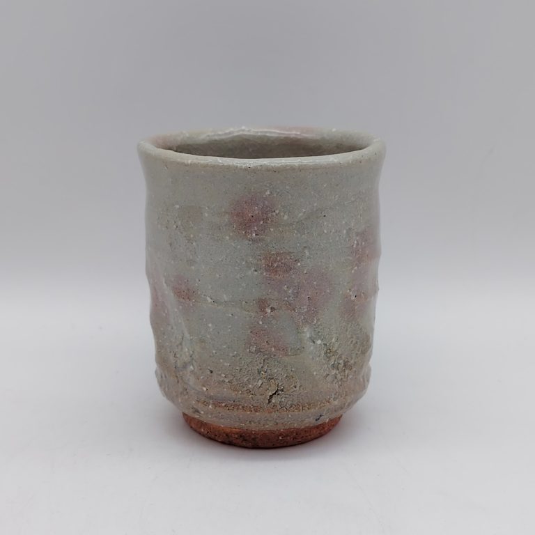 Tazza da tè in ceramica di Hagi ad effetto sfumato grigio-rosa