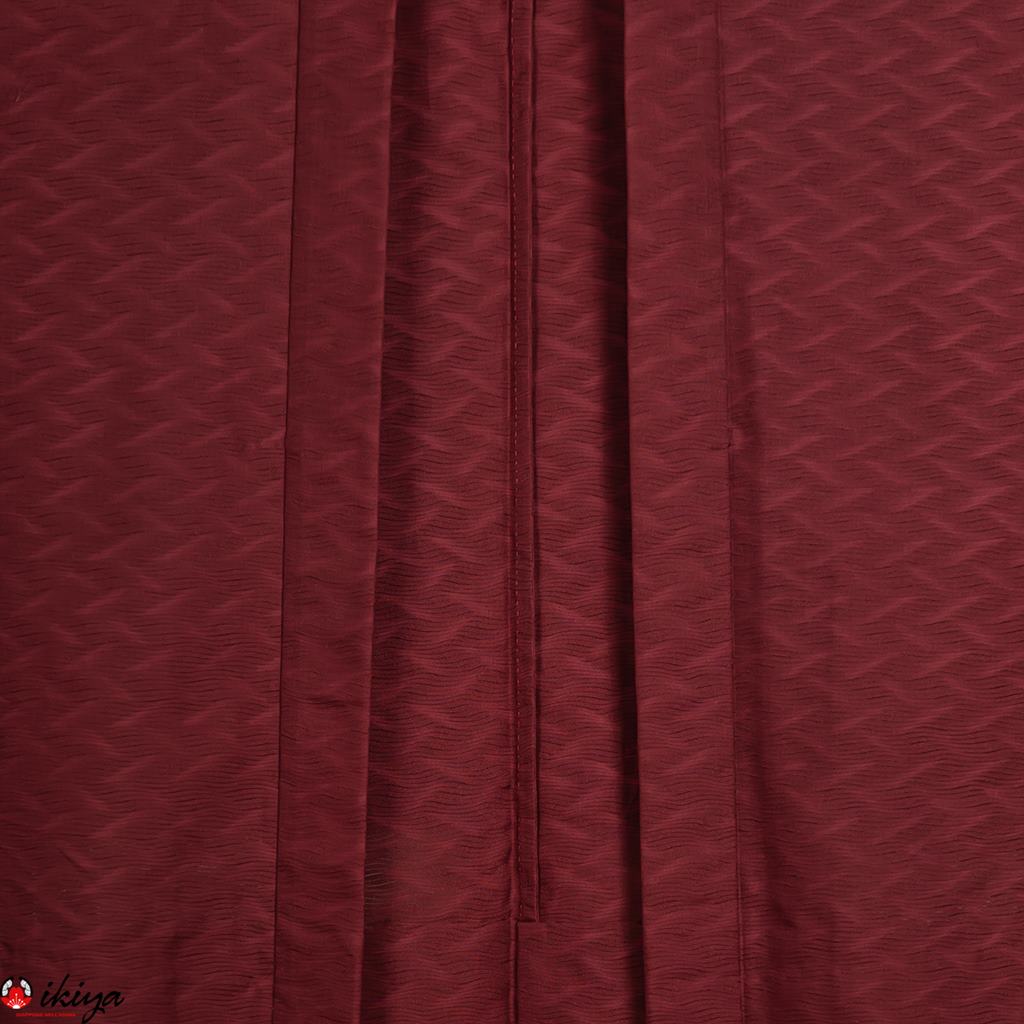 Haori da donna estivo in seta "ro" rosso bordeaux