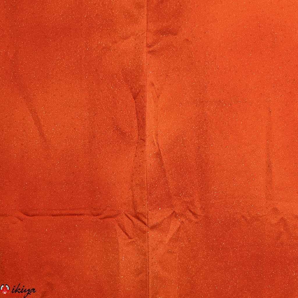 Haori da donna in seta "rinzu" arancione