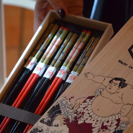Chopsticks, chopstick rests, and cutlery
