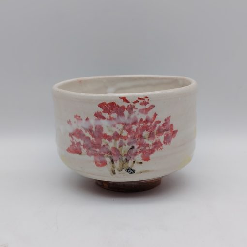Chawan Hagi-yaki con albero rosso del Maestro Seigan Yamane