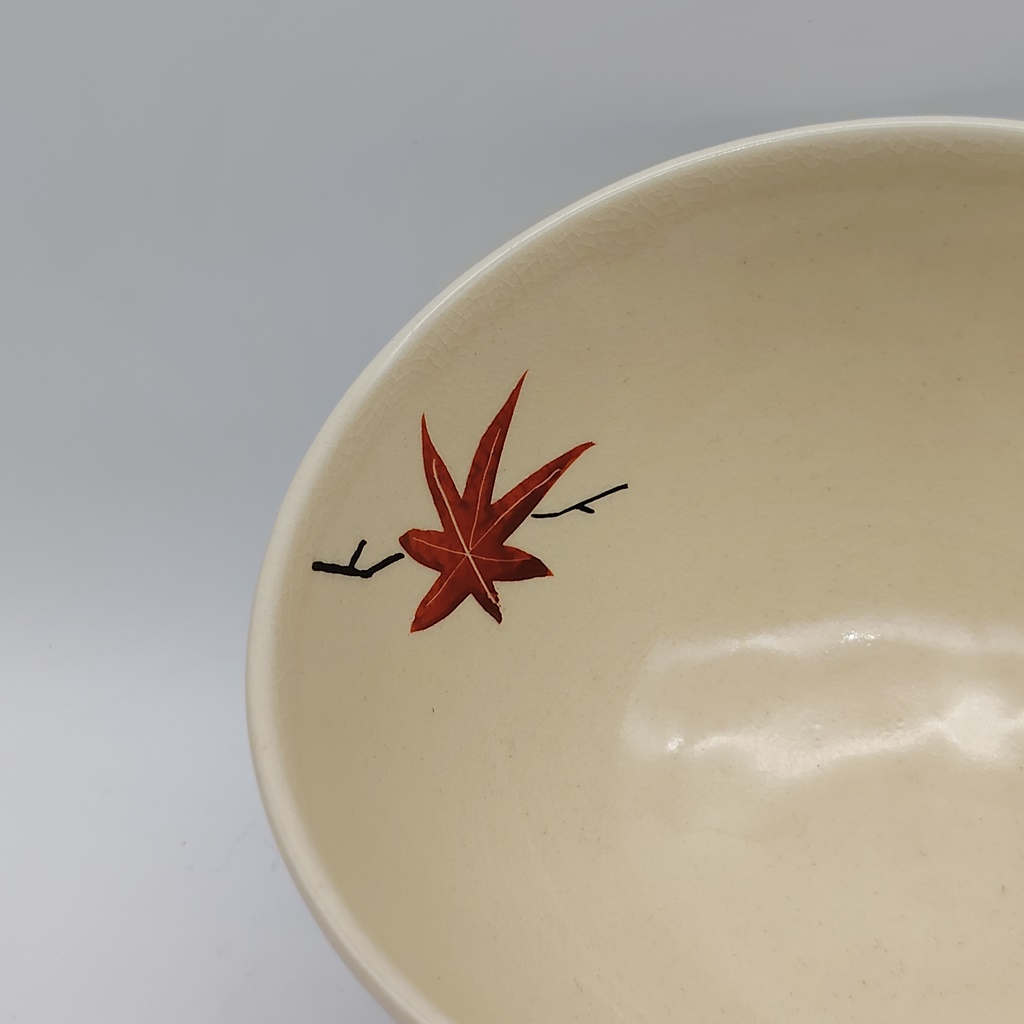 Chawan in ceramica Kyoyaki "Momiji e onde" - immagine 6