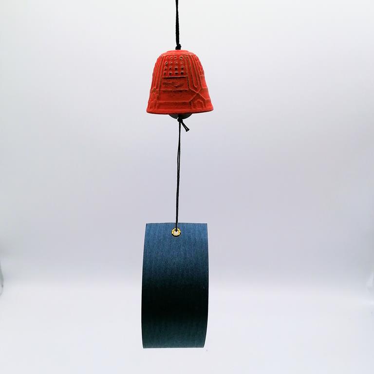 Furin giapponese Iwachu rossa 4,5cm
