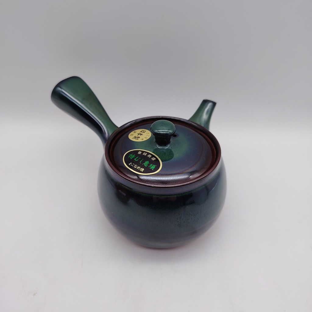 Kyusu in ceramica verde cangiante - 380ml