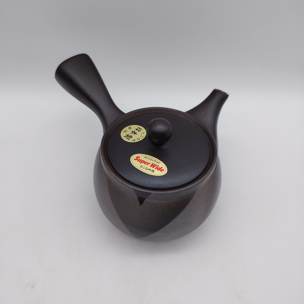 Kyusu nera con decorazione geometrica - 310ml