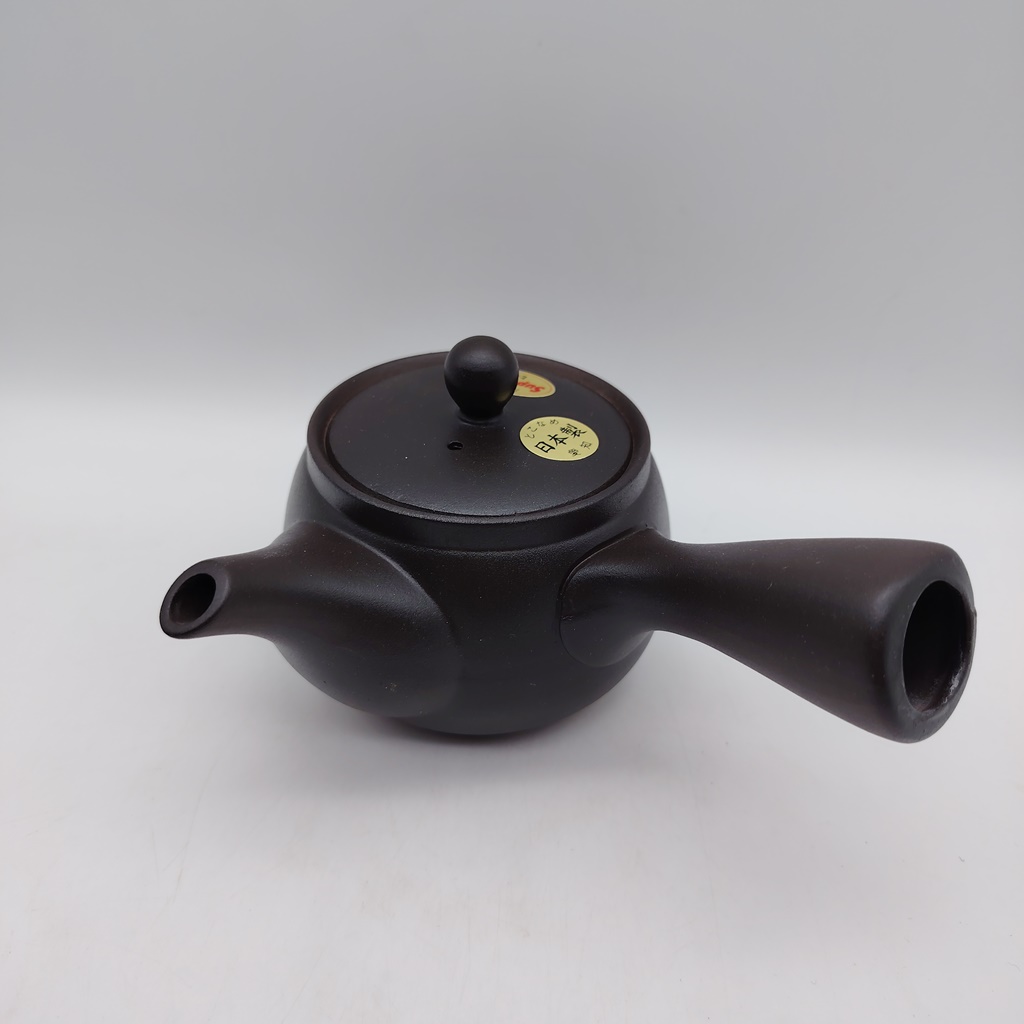 Kyusu nera con decorazione geometrica - 310ml - immagine 4