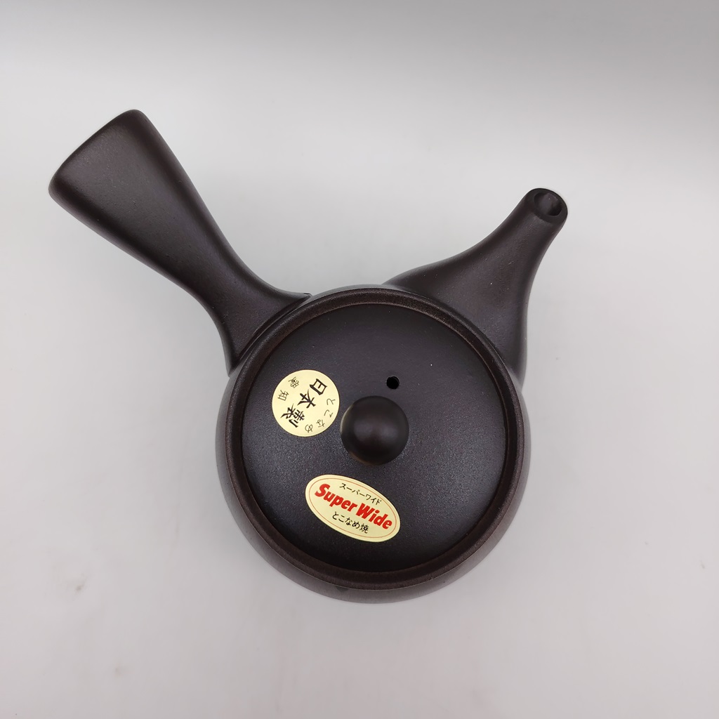 Kyusu nera con decorazione geometrica - 310ml - immagine 5