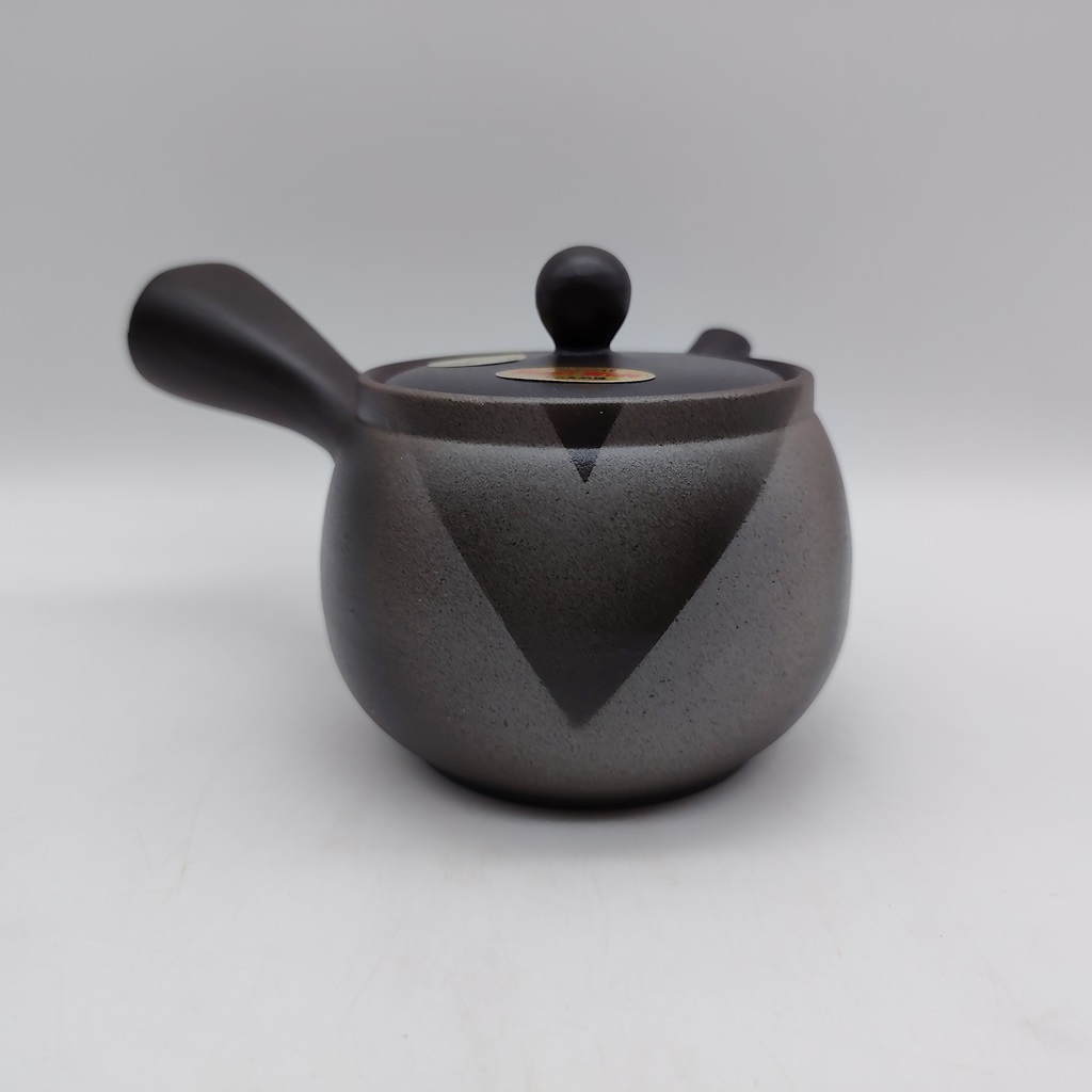Kyusu nera con decorazione geometrica - 310ml - immagine 6